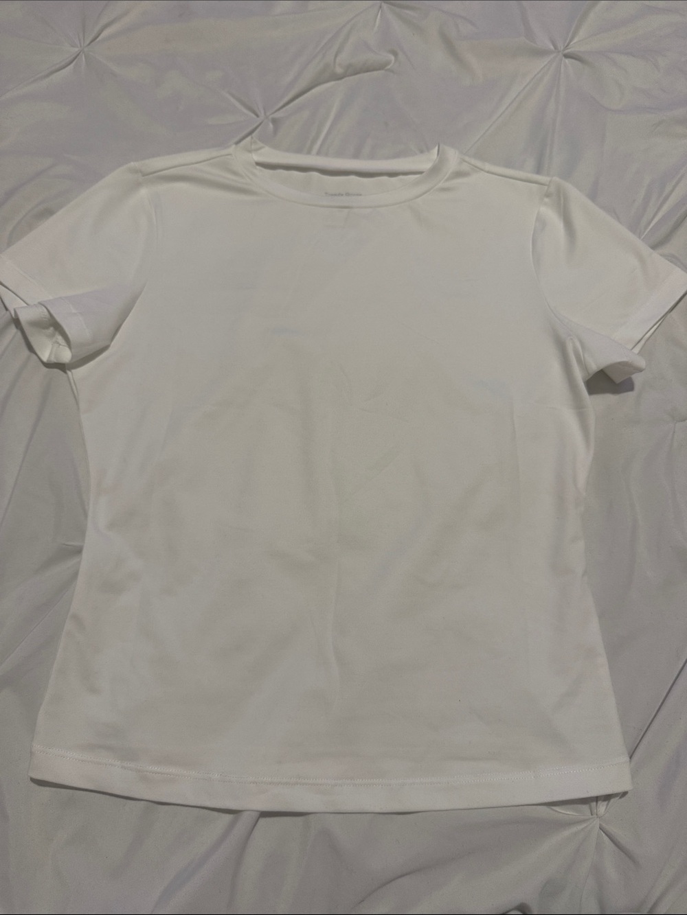 Men's White Short-Sleeve Crew Neck Tee